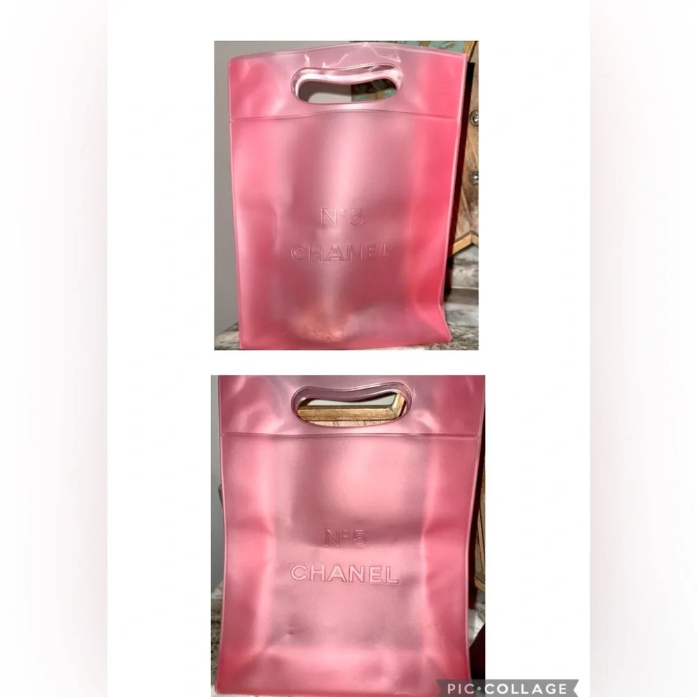Chanel Novelty Cosmetic Pouch Blotting Papers & Tote Set